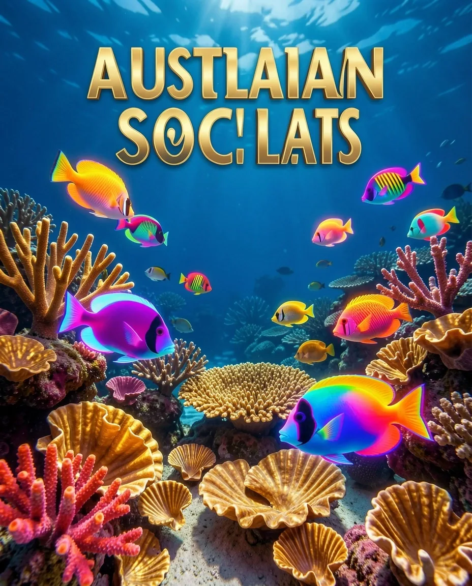 Great Barrier Reef Slots social casino game themed on tropical coral reefs